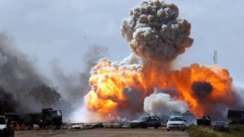 米軍がリビア南部に対して行った空爆