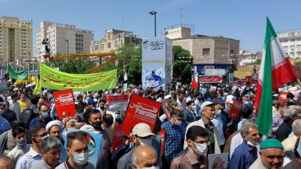 ایران کښې د قدس د نړیوالې ورځې لاریون روان دی