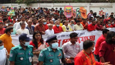 বিপুল উৎসাহ-উদ্দীপনার মধ্য দিয়ে বাংলাদেশে পালিত হচ্ছে পহেলা বৈশাখ 