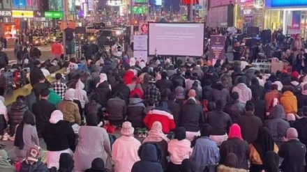 Në sheshin “Times Squar” zhvillohet ceremonia e namazit me xhemat