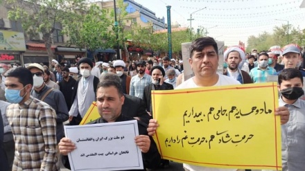 مراسم تشییع شهید اصلانی، جلوه‌گاه وحدت ایرانی‌ها و افغانستانی‌ها بود