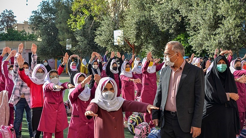 Pembelajaraan tatap muka di kota Shiraz, Iran.