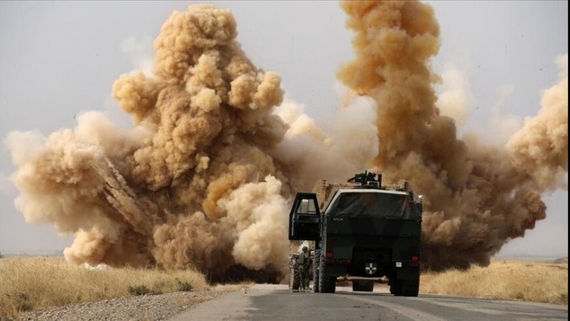 هدف قرار گرفتن کاروان پشتیبانی ارتش آمریکا در عراق