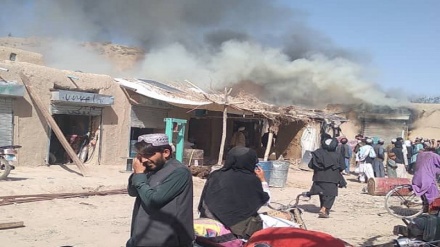 خسارت آتش سوزی در بازار دهراوود ۳ میلیون افغانی برآورد شد