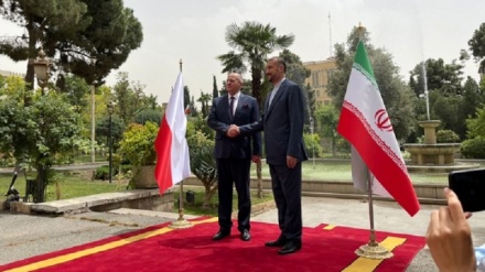 ポーランド外相をイラン外務省で公式歓迎