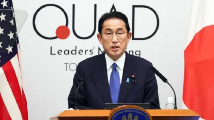 岸田首相が記者会見、日米豪印「力による現状変更許さず」