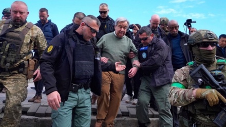 Russia conferma raid aereo su Kiev durante la visita di Guterres