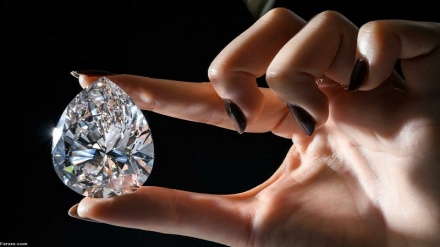 بزرگترین الماس سفید جهان به حراج گذاشته می‌شود