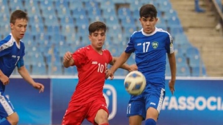 تیم ملی فوتبال نوجوانان افغانستان در مقابل ازبکستان شکست خورد
