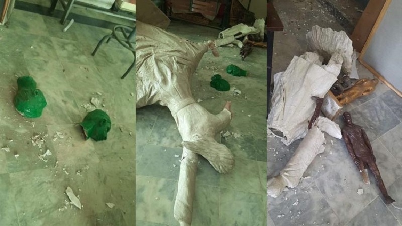 طالبان مجسمه‌های دانشکده‌ی هنرهای زیبای دانشگاه کابل را تخریب کرد