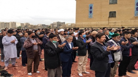 نماز عید سعید فطر مهاجران افغان در گلشهر مشهد