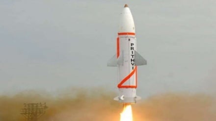 भारत ने बैलिस्टिक मिसाइल पृथ्वी-2 का किया सफल परीक्षण