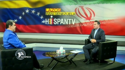 Venezuela's Pres. Maduro visits Iran's HispanTV