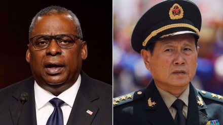  US, China military chiefs trade barbs at 1st meeting 