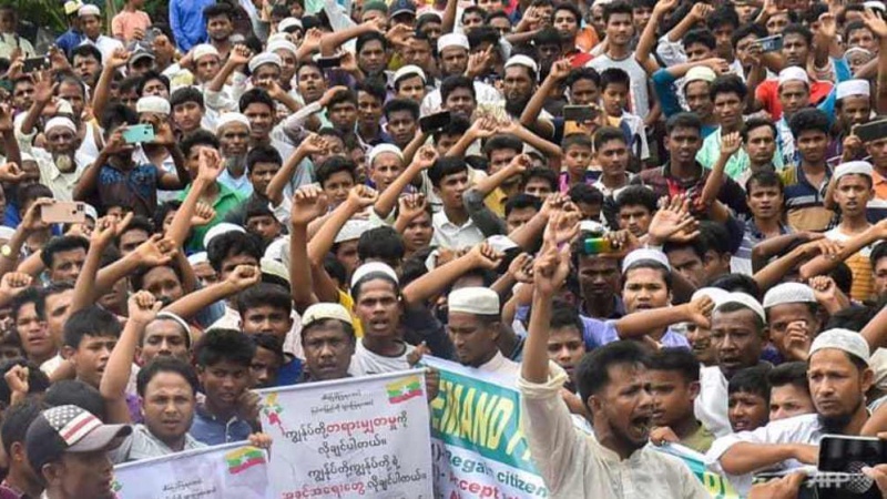 Muslimische Rohingya-Flüchtlinge in Bangladesch fordern Rückführung