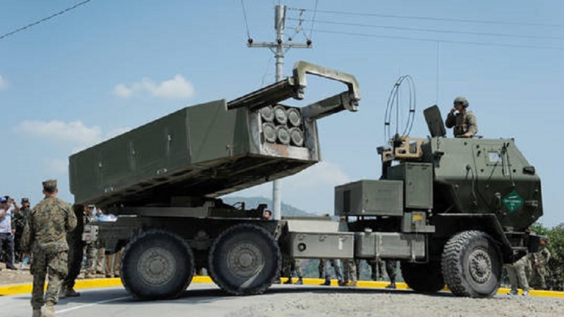 The M142 High Mobility Artillery Rocket System (HIMARS).
