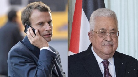 מקרון בשיחה עם אבו מאזן: מגנה את המשך מדיניות ההתנחלויות הישראלית