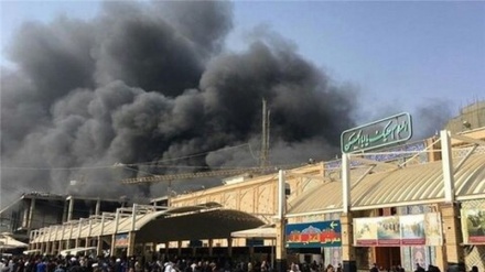 Iraq, incendio a Karbala vicino mausoleo Abalfazl al-Abbas (as) 