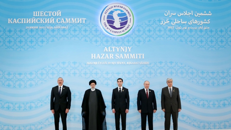 KTT Keenam Pemimpin Negara-Negara Pesisir Laut Kaspia di Ashgabat, Rabu (29/6/2022).