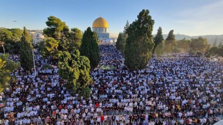 Palestinians mark Eid al-Adha at Aqsa Mosque despite intensive Israel's control