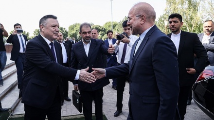 Ketua Parlemen Iran Hadiri Majelis Legislatif dan Senat Uzbekistan