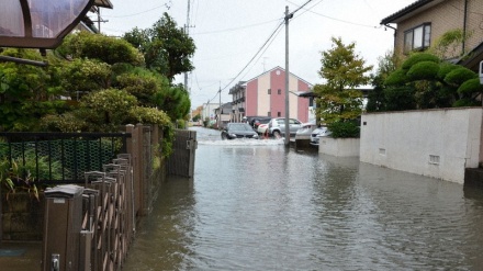 京都・東海3県で大雨、名古屋では各地で道路冠水