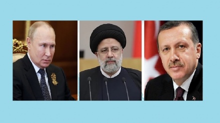 הקרמלין: פסגה משולשת בין הנשיאים פוטין, ראיסי וארדואן בטהרן