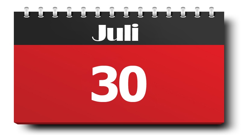 30 Juli 2022