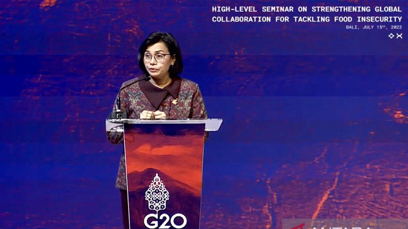 Menkeu RI Tegaskan Kolaborasi G20 Hadapi Kerawanan Pangan