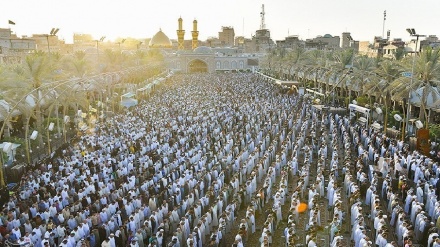 Muslims perform Eid al-Adha prayers in the holy city of Karbala