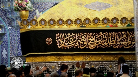 Həzrəte Fateməye Məsumə(s) pokə hərəm, İmom Huseyn(ə)-i əzodoron mizbonəti