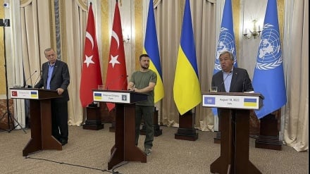 Эрдўғоннинг Украинанинг Лвов шаҳрида Гутерреш ва Зеленский билан суҳбати