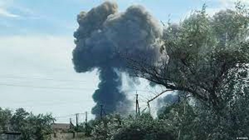 انفجار در پایگاه هوایی روسیه در شبه‌جزیره کریمه