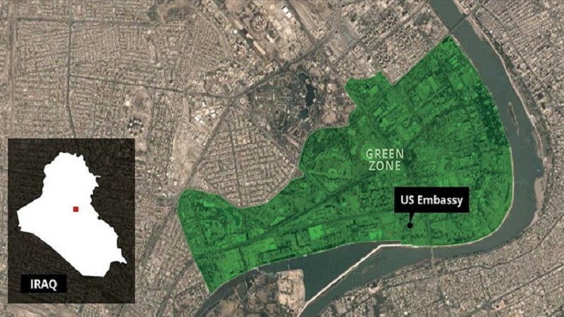 برخورد راکت‌های کاتیوشا به منطقه سبز بغداد، پدافند سفارت آمریکا فعال شد