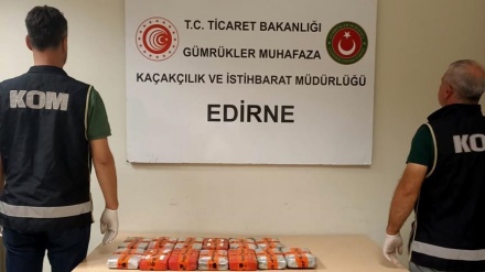 Edirne'de bir tırda 15 kilo 250 gram kokain ele geçirildi