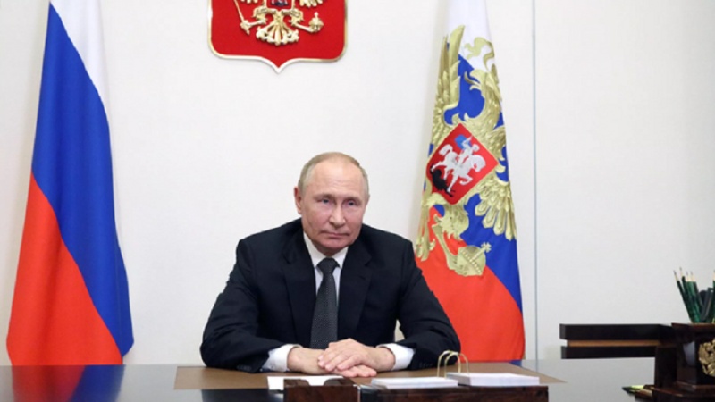 普京在莫斯科国际安全会议上