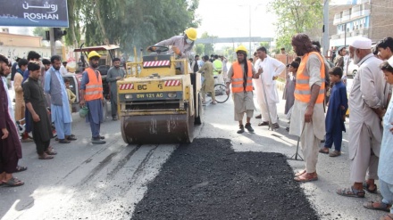 خیابان‌های شهر جلال آباد بازسازی می‌شود
