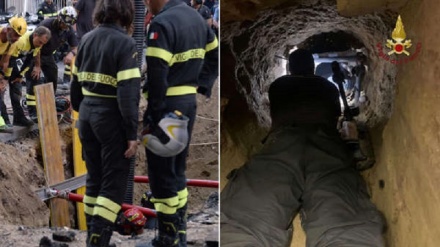 Scavano un tunnel per un furto e restano incastrati sotto terra