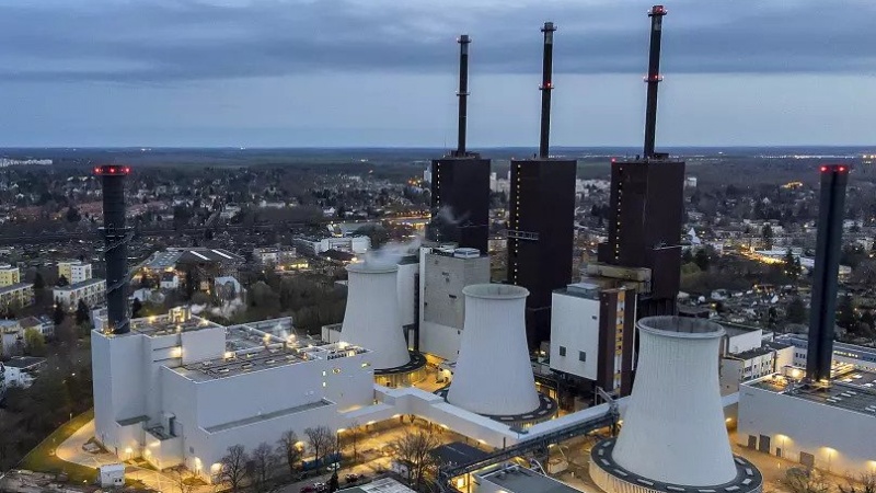 La centrale électrique à gaz de Lichterfelde, à Berlin, en mars 2022. @AP
