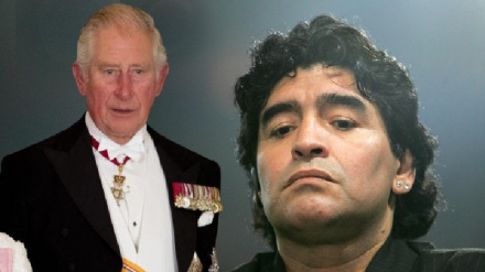 Quando Maradona incontro' Carlo d'Inghilterra, 