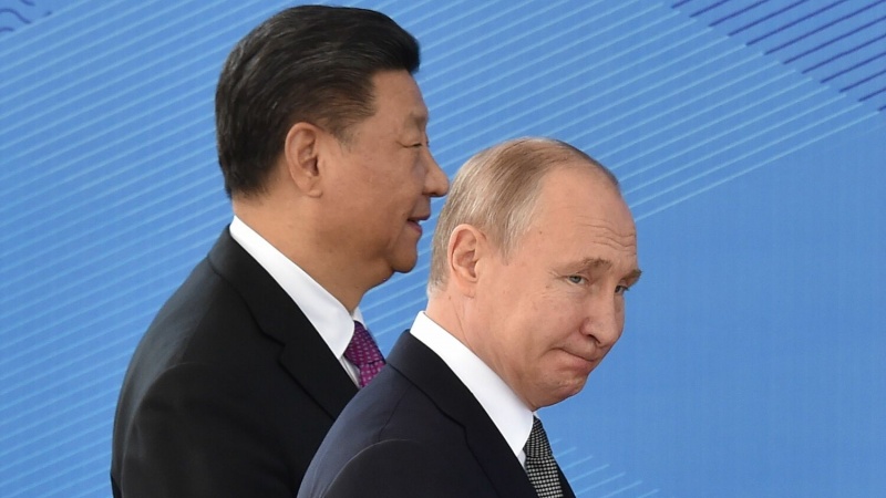 中国の習近平国家主席とロシアのプチーン大統領（アーカイブ写真）