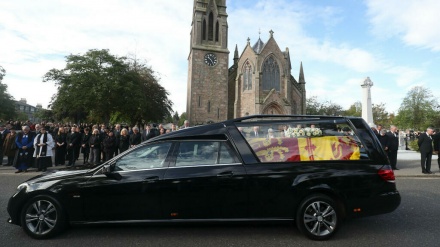 Beginn der Reise des Sarges von Königin Elizabeth II.