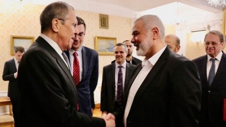 ハマス政治局長とロシア外相が会談
