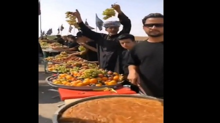 Irak halkının Hüseyni Erbain ziyaretçilerini böyle karşılıyor