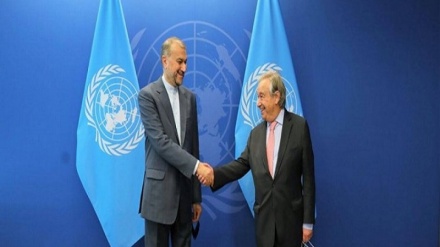  دیدار امیرعبداللهیان با دبیرکل سازمان ملل متحد