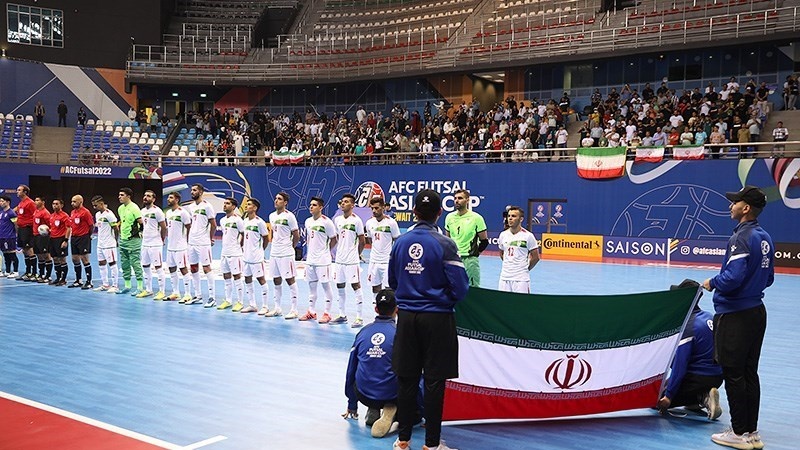 Pertandingan Timnas Futsal Iran melawan Timnas Futsal China Taipei, Jumat (30/9/2022).
