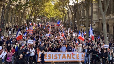 Paris protesters call on France to leave NATO as energy crisis deepens