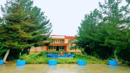 دانشگاه تخار در یک روز بارانی