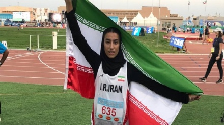 مدال طلای دختر ایرانی در مسابقات دوومیدانی قهرمانی آسیا 