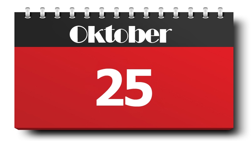 25 Oktober 2022